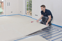 Montage CompactFloor PRO 12 auf Fußbodenheizung